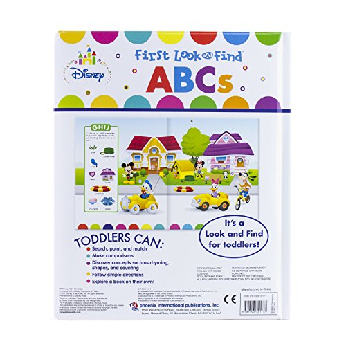 Disney Baby Mickey Mouse, Dumbo, and More! - ABCs Little First Look and Find Board Book - PI Kids