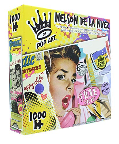 The Canadian Group King of Pop Art - Nelson De La Nuez - I Love You - 1000 Piece Puzzle