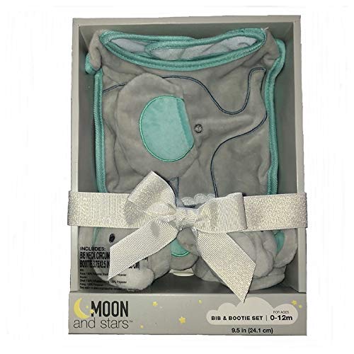 Moon and stars Bib & Booties Set