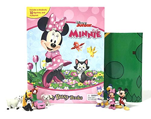 Phidal - Disney Minnie My Busy Books - 10 Figurines and a Playmat