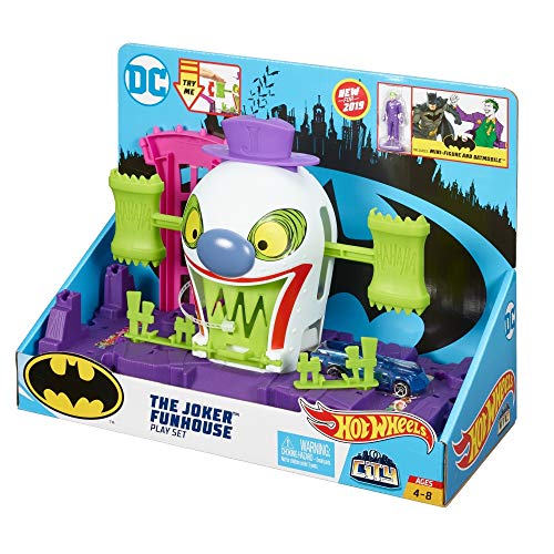 Hot Wheels City Batman, The Joker Fun House Set Ages 3 to 6 years old