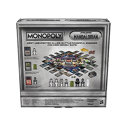 Monopoly: Star Wars The Mandalorian Edition Board Game, Inspired by The Mandalorian Season 2, Protect Grogu from Imperial Enemies, 2-4 players