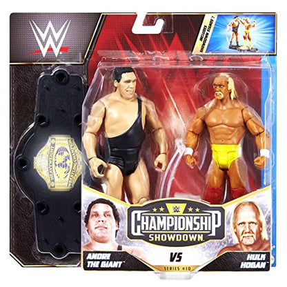 Mattel Hulk Hogan vs Andre The Giant Championship Showdown 2-Pack 6-inch Action Figures Friday Night Smackdown Battle Pack for Ages 6 Years Old & Up