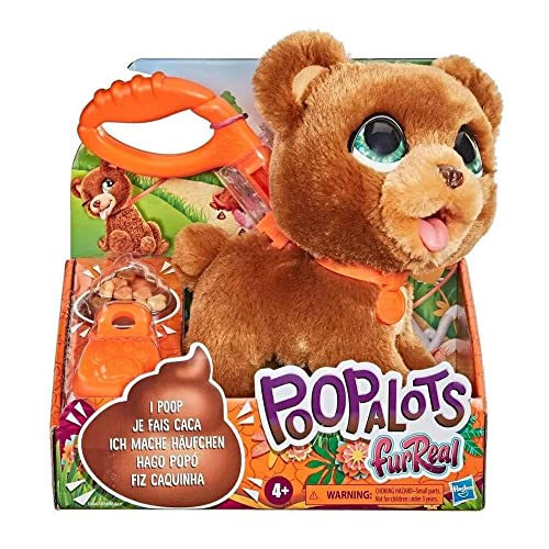 FurReal Poopalots Big Wags Interactive Pet Toy, Connectible Leash System, Ages 4 and Up (E8947)