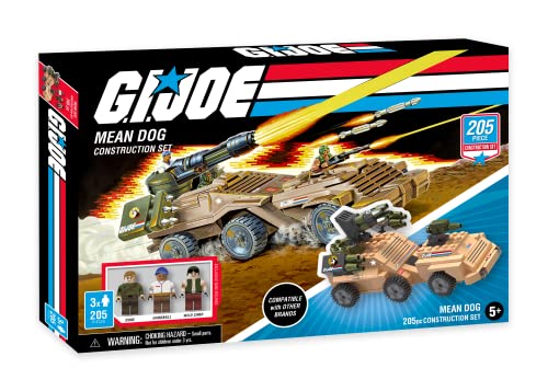 G. I. Joe GI Joe Mean Dog Military Vehicle Toy Construction Set (205 Total Pieces)