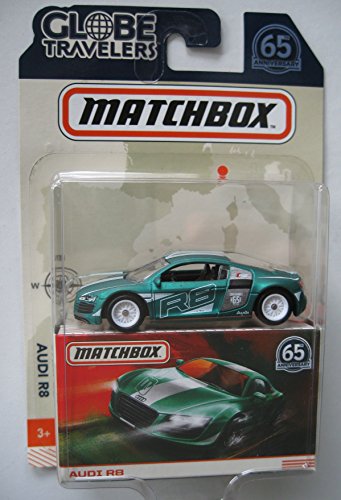 Matchbox Globe Travelers Green Audi R8 65TH Anniversary