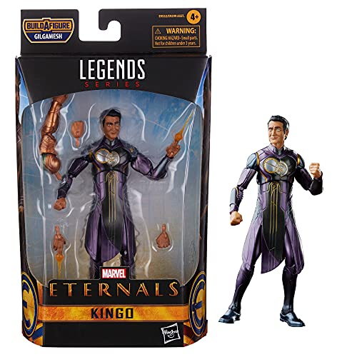 Marvel Hasbro Legends Series The Eternals 6-Inch Action Figure Toy Kingo, Movie-Inspired Design, Includes 4 Accessories, Ages 4 and Up