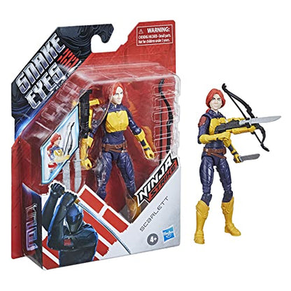 G. I. Joe Snake Eyes: G.I. Joe Origins Scarlett Action Figure Collectible Toy with Action Feature and Accessories, Toys for Kids Ages 4 and Up