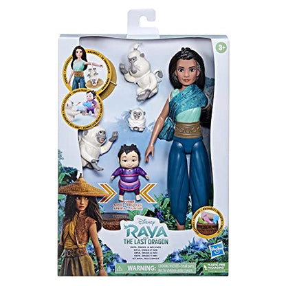 Disney Princess Raya and The Last Dragon, Raya, Ongis, and NOI Pack, Fashion Doll Clothes and Accessories, Toy for Kids 3 and Up