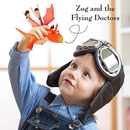 WOW! STUFF Zog and The Flying Doctors Story Time Set | Collectable Articulated Character Action Figures | Official Toys and Gifts from The Julia Donaldson Books, TV and Animation Movie Series