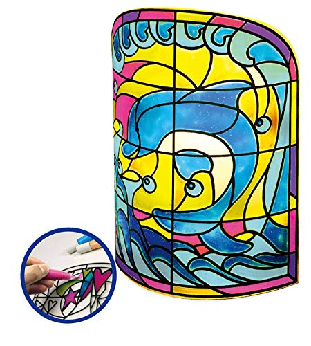 HearthSong Color-Your-Own LED Ocean Lamp - Approx. 8-2/3'' H - Arts & Crafts