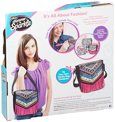 Cra-Z-Art Shimmer and Sparkle Color Craze Fringe Messenger Bag