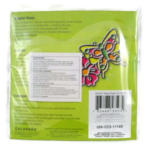 Colorbok Makit and Bakit Suncatcher- Butterfly/Flower Shaped