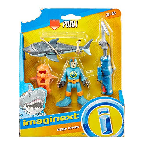 Imaginext Reef Diver Figure with Shark & Accessories