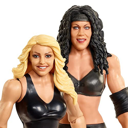 WWE MATTEL Chyna vs Trish Stratus McIntyre Championship Showdown 2 Pack 6 in Action Figures High Flyers Battle Pack for Ages 6 Years Old and Up