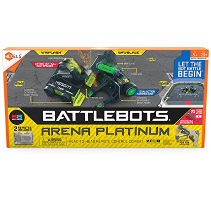 HEXBUG BattleBots Arena Platinum – Multiplayer Remote Control Robot Toy for Kids – for Boys and Girls Ages 8 and Up