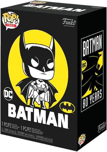 Funko 42414 POP & Tee: DC - Batman's 80th Sun Faded, L