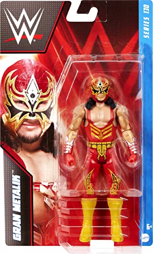 Mattel WWE Gran Metalik Basic Action Figure, Posable 6-inch Collectible for Ages 6 Years Old & Up