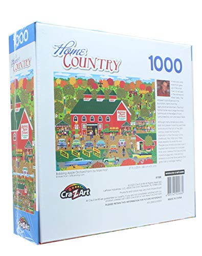 Home Country 1000 Piece Jigsaw Puzzle - Bobbing Apple Orchard Farm