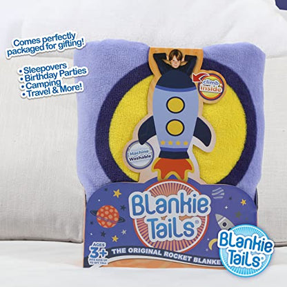 Blankie Tails | Wearable Blanket - Double Sided Super Soft and Cozy Minky Fleece Blanket, Machine Washable Premium Quality Fun Blanket for Kids