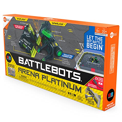 HEXBUG BattleBots Arena Platinum – Multiplayer Remote Control Robot Toy for Kids – for Boys and Girls Ages 8 and Up