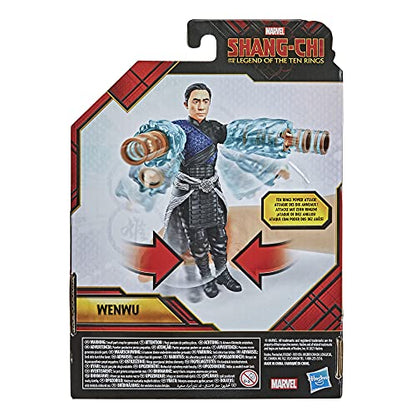 Marvel Hasbro Hasbro Shang-Chi and The Legend of The Ten Rings Wenwu 6-inch Action Figure Toy with Ten Rings Power Attack Feature for Kids Ages 4 and Up