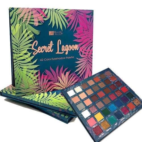 Feel Foxy Malibu Glitz Secret Lagoon 42 Color Eyeshadow Palette 6 Piece Display