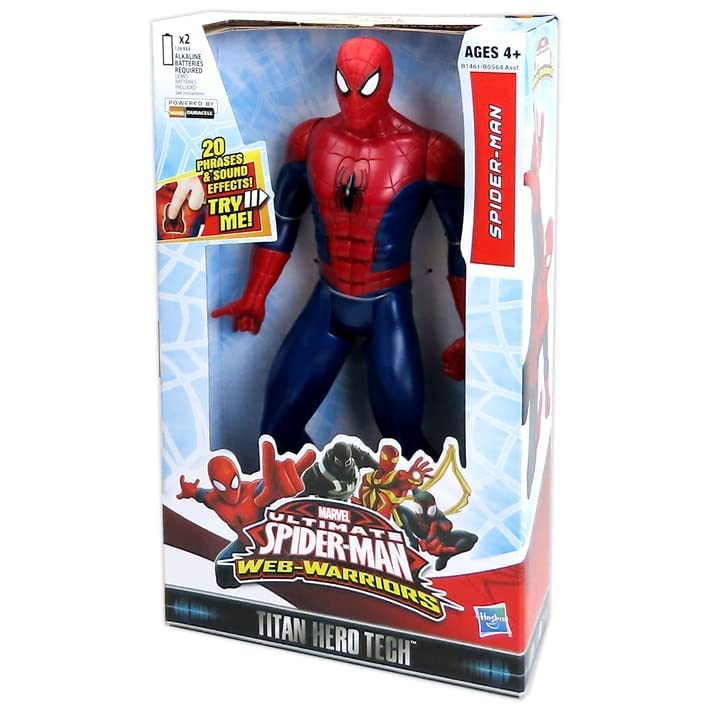 Marvel Ultimate Spider-Man Web Warriors Titan Hero Tech Electronic Spider-Man 12-Inch Figure