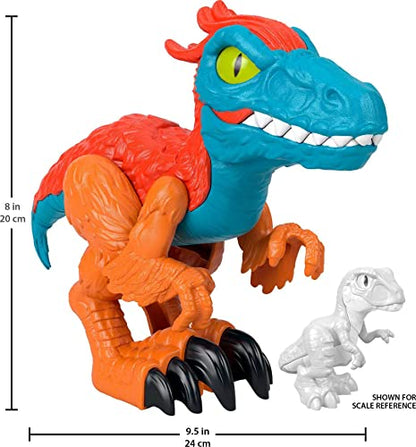 Fisher-Price Imaginext Jurassic World Dominion Dinosaur Toy Pyroraptor XL Poseable 10-Inch Figure for Preschool Pretend Play 3+ Years