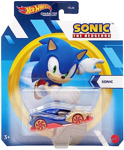 Hot Wheels Character Cars Sonic The Hedgehog Diecast 1:64 Scale