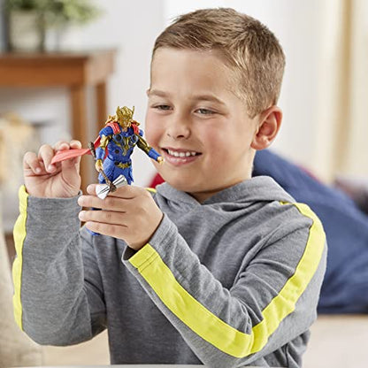 Marvel Studios' Thor: Love and Thunder Thor Toy, 6-Inch-Scale Deluxe Action Figure with Action Feature, Toys for Kids Ages 4 and Up