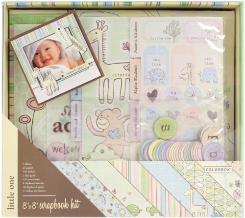 Colorbok Little One Postbound Album Kit, 8-Inch by 8-Inch