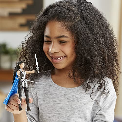 Marvel Studios' Thor: Love and Thunder King Valkyrie Toy, 6-Inch-Scale Deluxe Action Figure with Action Feature, Toys for Kids Ages 4 and Up