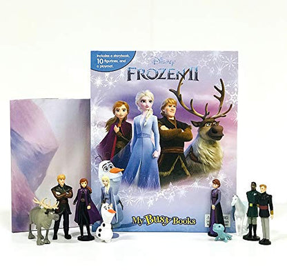 Phidal - Disney Frozen 2 My Busy Books - 10 Figurines and a Playmat