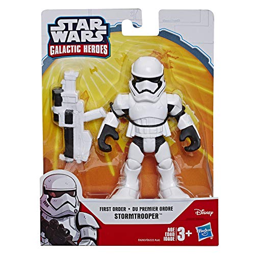 Playskool Heroes Star Wars Galactic Heroes 5" First Order Stormtrooper Action Figure with Blaster Accessory, Toys for Kids Ages 3 & Up