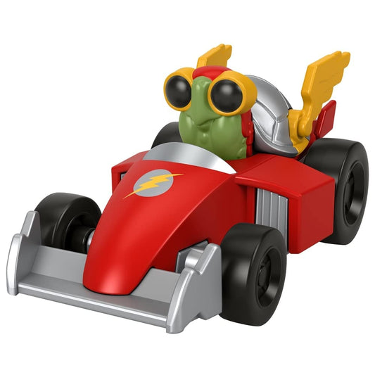 Fisher-Price Die-Cast Metal Superhero Vehicles Inspired by DC League of Superpets Movie - Merton The Turtle in Red Racecar