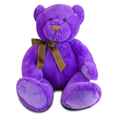 Gitzy 12 inch Sitting Purple Bear .HN#GG_634T6344 G134548TY34997