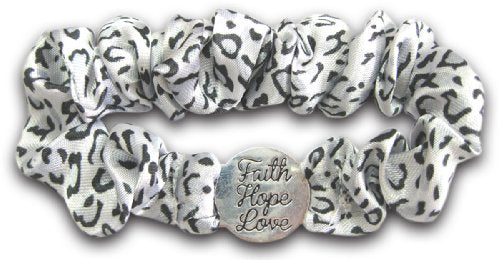 Faith Hope & Love Scrunch Bracelet Christian