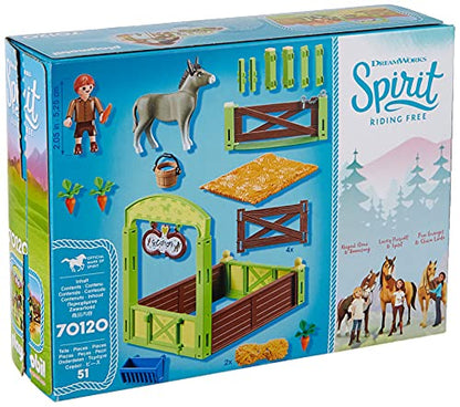 Playmobil DreamWorks Spirit Snips & Señor Carrots with Horse Stall