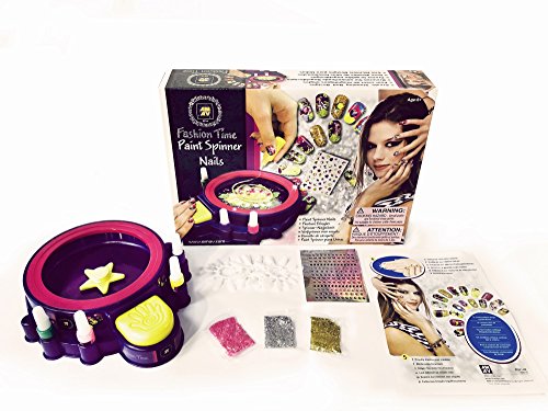 AMAV Toys Fashion Time - Paint Spinner Nails Multi Color Craft Kit