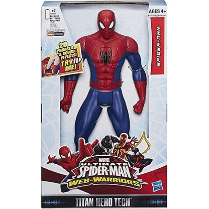 Marvel Ultimate Spider-Man Web Warriors Titan Hero Tech Electronic Spider-Man 12-Inch Figure