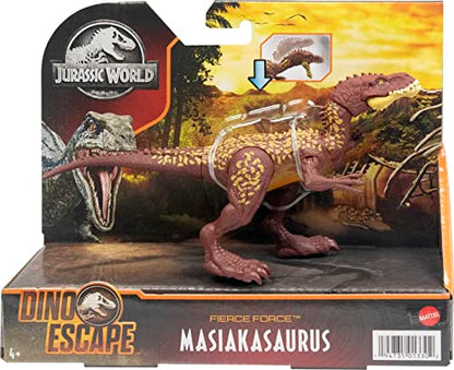 Jurassic World Fierce Force Masiakasaurus Camp Cretaceous Authentic Dinosaur Strike Motion Action Figure, Movable Joints, Gift Fans 3 Years & Older