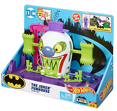 Hot Wheels City Batman, The Joker Fun House Set Ages 3 to 6 years old