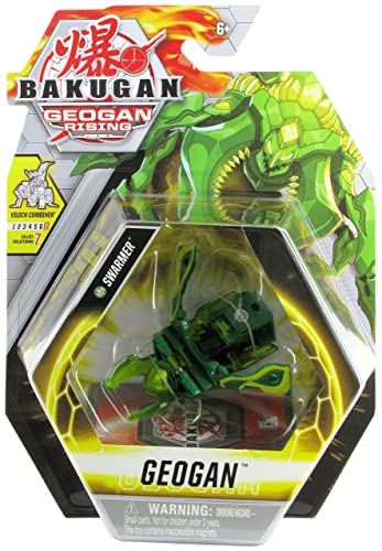 Bakugan Geogan Rising 2021 Ventus Swarmer Geogan (Viloch Combiner Part 7 of 7) Collectible Action Figure and Trading Card