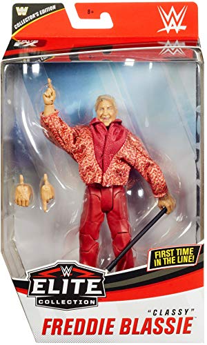 WWE MATTEL Elite Collection Classy Freddie Blassie Deluxe Action Figure with Realistic Facial Detailing, Iconic Ring Gear & Accessories