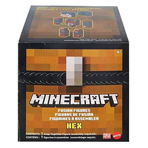 Mattel Minecraft Fusion Hex Figure Craft-a-Figure Set, Build Your Own Minecraft Character to Play with, Trade and Collect, Toy for Kids Ages 6 Years and Older