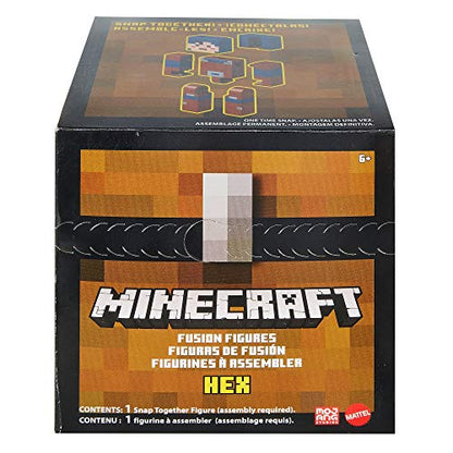 Mattel Minecraft Fusion Hex Figure Craft-a-Figure Set, Build Your Own Minecraft Character to Play with, Trade and Collect, Toy for Kids Ages 6 Years and Older