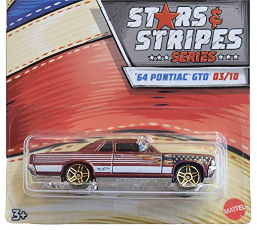 Hot Wheels Stars & Stripes Series '64 Pontiac GTO 3/10, red