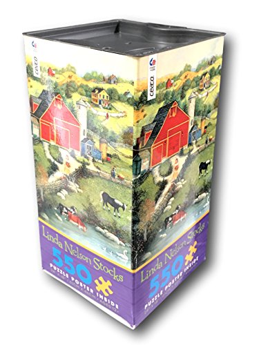 Ceaco Linda Stock Nelson Sweet Meadowland Jigsaw Puzzle with Poster Tower Box 550 Pieces