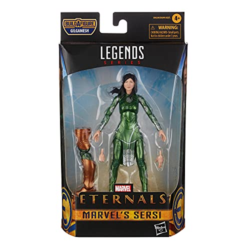 Marvel Legends Series The Eternals 6-Inch Action Figure Toy Sersi, Movie-Inspired Design, Includes 2 Accessories, Ages 4 and Up